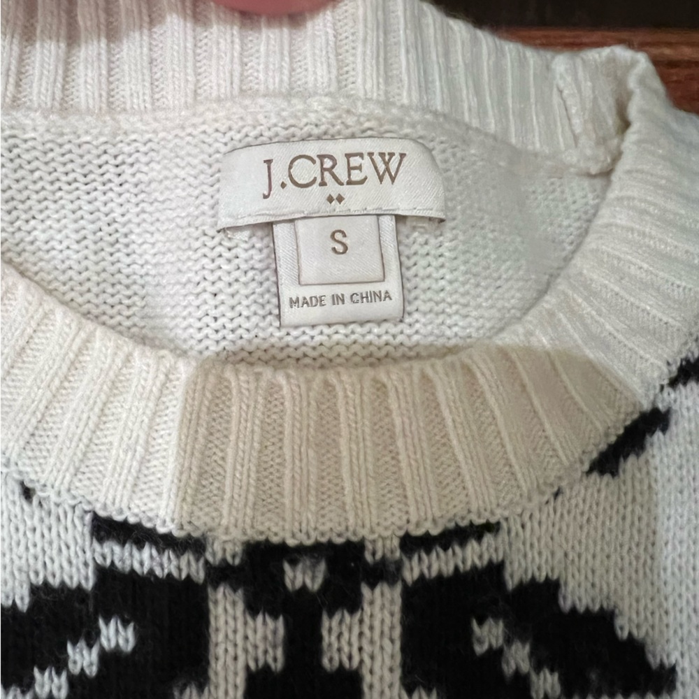 Jcrew fair isle snowflake sweater